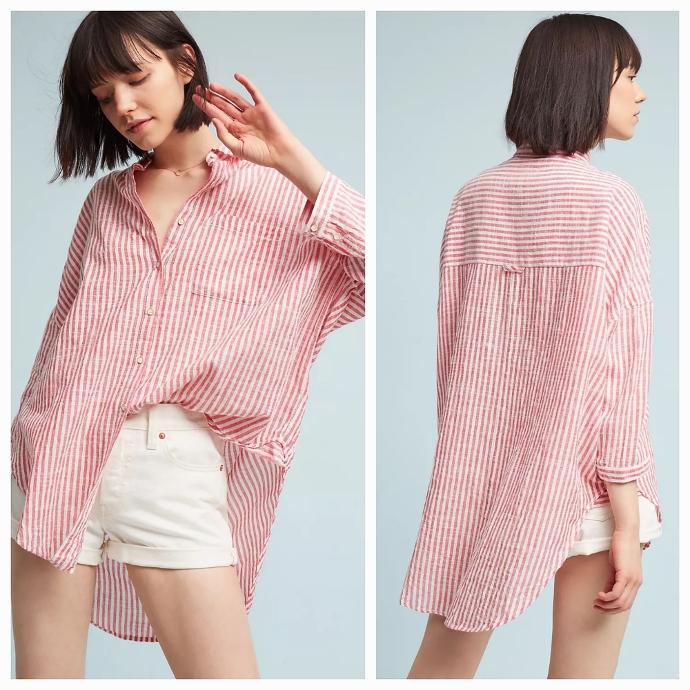 Holding Horses for Anthropologie Monroe Oversized Buttondown size xs/s